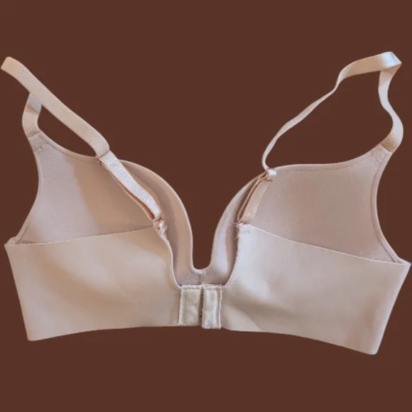 Like New Maidenform Nude Love The Lift Wireless Plunge Push Up Bra 32A DM1192 - Picture 3 of 4
